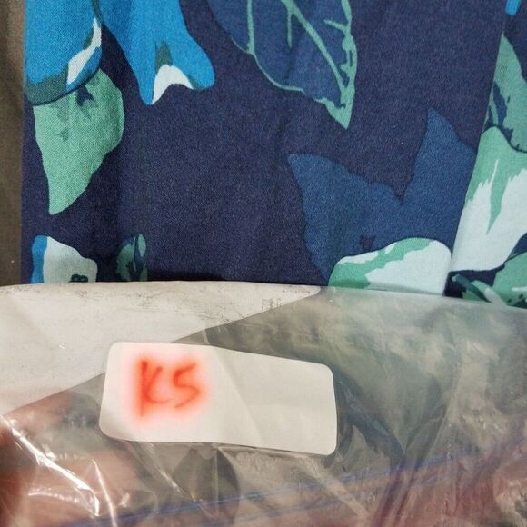 Mossimo Short Sleeve Blue Cotton Button Front Floral Casual Shirt Mens Size XXL - Picture 4 of 10